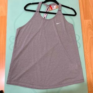 NWT Nike Move to Zero Dry Dri-Fit Gray Tank Top Women's, L